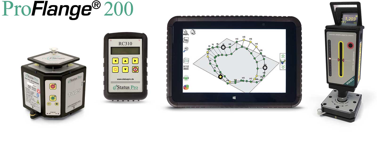 Flange Measurement with ProFlange 200